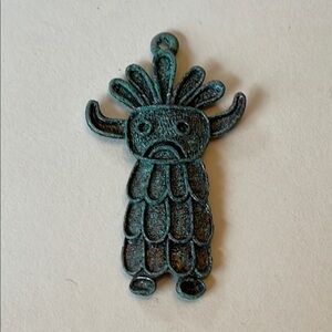 Vintage Pendant 1960s or 1970s Totem-Style Charm